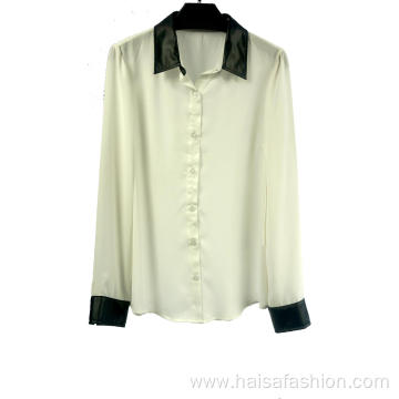 Spring Ladies White Blouses Shirts